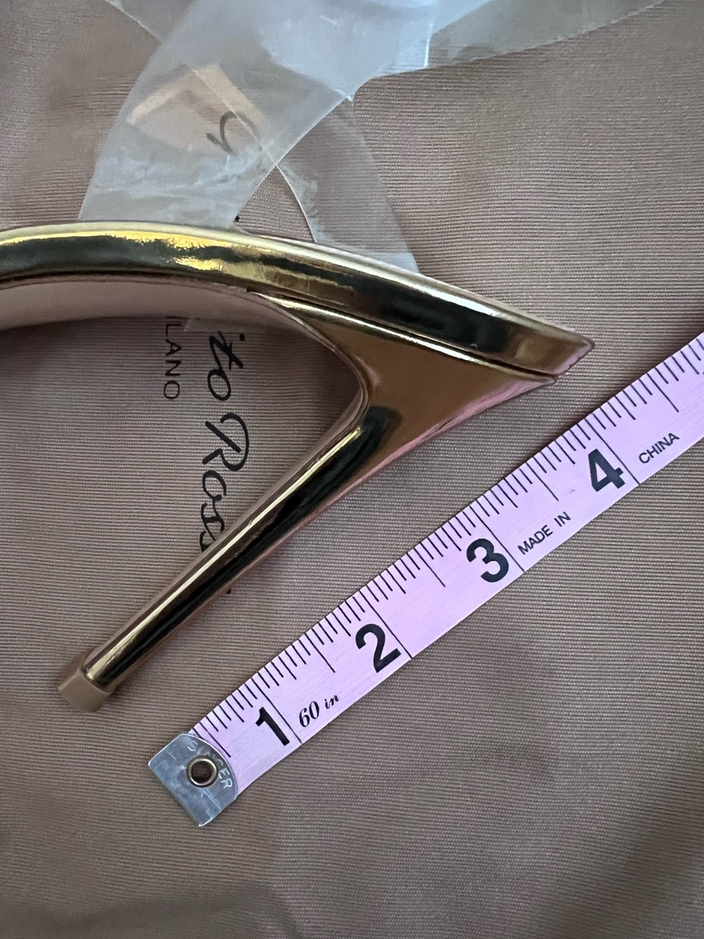 Gianvito Rossi Metropolis Glass Trasp Clear Gold Strappy Sandals Heels 37.5 37 7 - Picture 11 of 15
